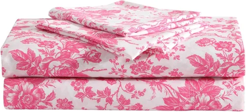 Miniatura 23 de Betsey Johnson - Sábanas de cama King, ropa de cama suave y ligera, resistente a la decoloración y a las arrugas (leopardo, King)