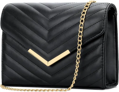 Miniatura 16 de KKXIU - Carteras de mano formales para mujer de cuero vegano, tipo sobre, para noche, clutch, para fiesta, boda, cóctel, nupcial
