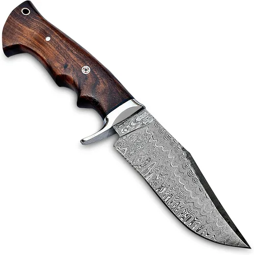 Miniatura 5 de Cuchillo de Hoja Fija Hecho a Mano Premium para Bushcraft y Caza – Hoja Afilada como Navaja, Diseño Duradero para Entusiastas del Aire Libre