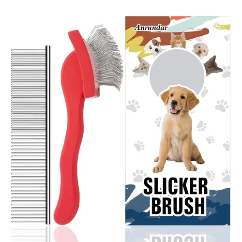 Miniatura 10 de Cepillo deslizante para perros, kit de aseo dorado para garabatos dorados, cepillos desmenuzadores para Goldendoodles, Labradoodles, Poodles, Azul
