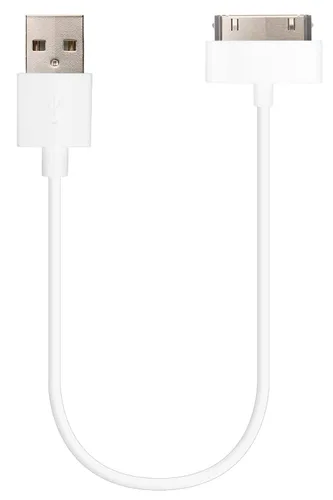 Miniatura 8 de Cable cargador corto de 30 pines [certificado MFi] para iPhone 4, iPhone 4S, iPad 1/2/3, iPod Touch, iPod Nano (negro, 8 pulgadas, 7.9 in, 1 unidad)