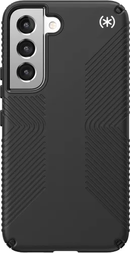 Miniatura 2 de Speck Productos Funda Presidio2 Grip Samsung Galaxy S22, bisel elevado, Negro/Negro/Blanco