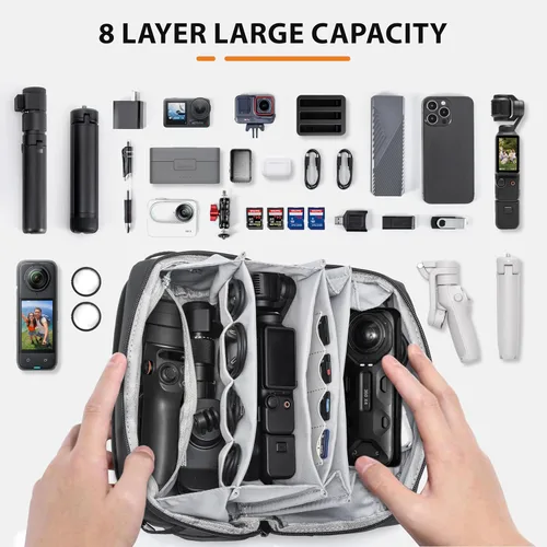 Miniatura 2 de Tomat - Bolsa de transporte para Xtra Muse/Luna Ultra/Osmo Pocket 3, funda grande de viaje portátil impermeable multicapa todo en uno bolsa