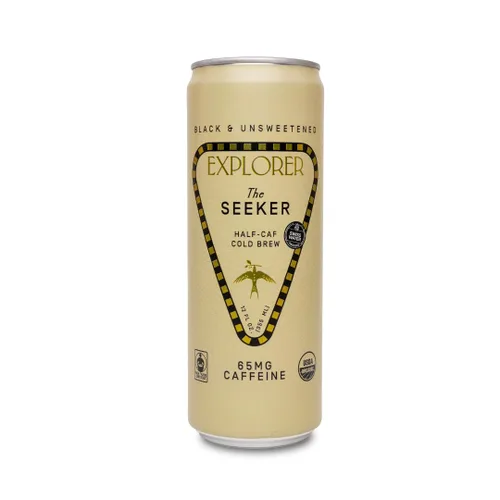 Miniatura 7 de Explorer Seeker - Café orgánico preparado en frío listo para beber, con 65 mg de cafeína por porción, negro, sin azúcar y comercio justo, 12 onzas