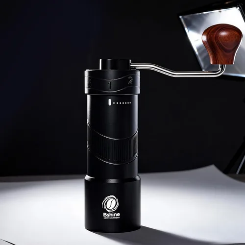 Miniatura 8 de Bshine Molinillo manual de grano de café con estuche de transporte, numérico externo ajustable, molinillo de café de manivela cónica mini molino