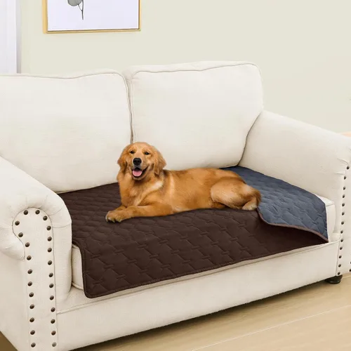 Miniatura 110 de Smiry Funda Impermeable para Cama de Perro, Manta Suave Reversible para Mascotas, Lavable a Prueba de Fugas para Gatos y Perros, Funda para Sofá