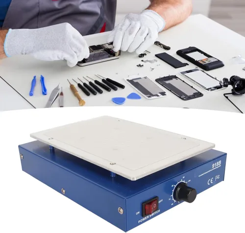 Miniatura 6 de Estación de soldadura de precalentamiento eléctrico de 450 W con microcomputadora LED de aleación de aluminio con almohadilla de silicona