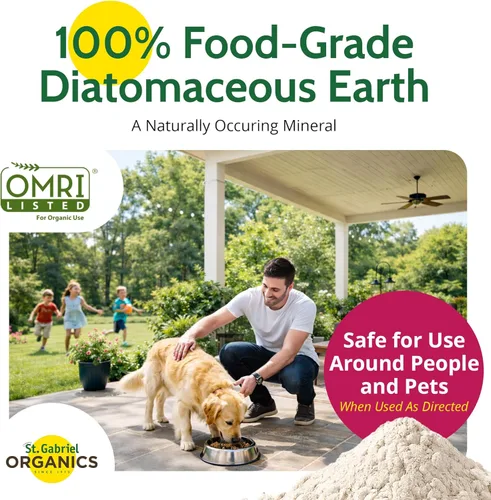 Miniatura 2 de St. Gabriel Laboratories GoodEarth Tierra de diatomeas de grado alimenticio, 4 libras, suplemento de alimentación antiapelmazamiento para ganado
