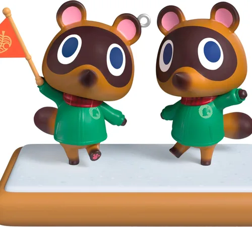 Miniatura 5 de Hallmark Keepsake Adorno de Navidad 2025, Nintendo Animal Crossing Timmy y Tommy, regalos para jugadores