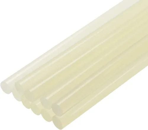 uxcell Mini palos de pistola de pegamento caliente de 4 pulgadas x 0.44 pulgadas para pistolas de pegamento, 10 piezas transparentes Claro