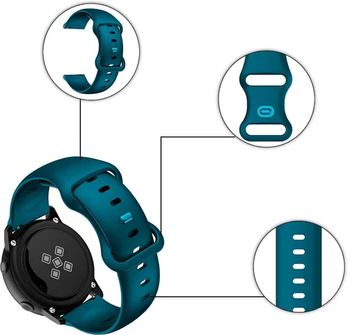 Miniatura 3 de 10 Pack Sport Bands Compatible with Samsung Galaxy Watch 7 6 5 4, 40mm 44mm bands/Galaxy Watch 3, 41mm 42mm Samsung Active 2 straps for Men & Women