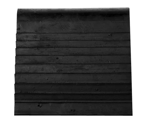 Miniatura 3 de Vestil RBW-3 Cuña triangular de goma industrial de 6-1/2 pulgadas x 6 pulgadas x 3 pulgadas, color negro