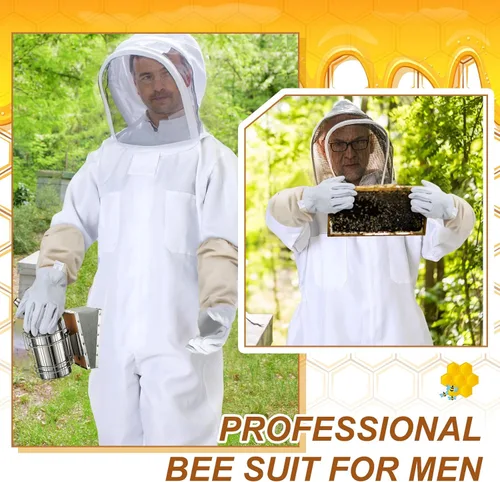 Miniatura 5 de 30 piezas de suministros de apicultura, herramientas para traje de abejas, kit de inicio de abejas, suministros de mantenimiento de abejas, todas