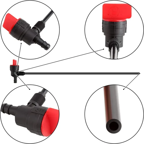 Miniatura 6 de 10L0L Tubo de recogida de sifón de combustible para Club Car DS 1992-up, precedente 2005-2008 carrito de golf de gas, con válvula de cierre