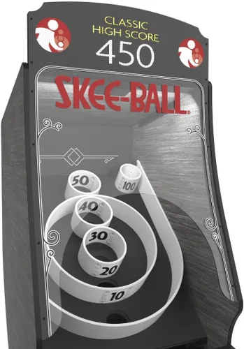 Miniatura 3 de Skee-Ball Máquina de Mesa de Arcade para Sala de Recreación del Sótano del Hogar - Diversión Clásica Nostálgica Premium de Lanzar y Anotar - Hecho