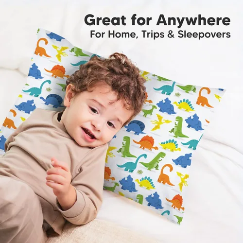 Miniatura 5 de KeaBabies Funda de almohada para niños pequeños de 13 x 18 pulgadas, funda de almohada de algodón orgánico para niños, niñas, funda de algodón suave