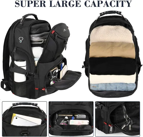 Miniatura 2 de MATEIN Mochila para hombre, mochila extra grande para laptop con puerto USB, mochilas de viaje para mujeres, bolsa antirrobo para computadora