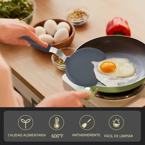 Miniatura 2 de Beijiyi - Juego de 3 espátulas de silicona resistentes al calor de 600 °F para utensilios de cocina antiadherentes, utensilios de cocina grandes