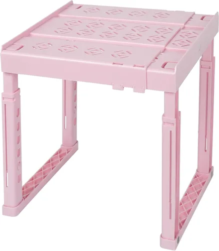 Miniatura 13 de Estante Organizador de Taquilla, Ancho y Altura Ajustable, Ideal para Taquillas de Escuela, Oficina y Gimnasio (Paquete de 2, Magenta)