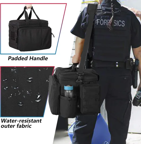 Miniatura 6 de Trunab Patrol Bag - Organizador de asiento delantero de coche para policía, bolsa de servicio militar con funda para laptop de 15.6 pulgadas