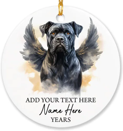 Miniatura 34 de Airedale Terrier - Adorno personalizado de alas de ángel para perro, regalo de pérdida de condolencias de mascotas, adorno de Navidad conmemorativo