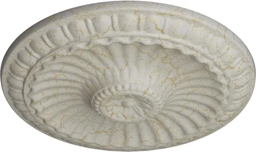 Miniatura 54 de Ekena Millwork CM11LI Medallón de techo Linus, 11 1/4"OD x 1 1/8"P 11 1/4", imprimado en fábrica Primed