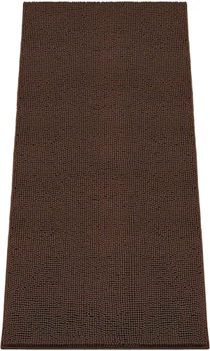 Miniatura 27 de Alfombra absorbente para perros para patas sucias, 120" x 36" alfombras de chenilla para interiores para la entrada, alfombra antideslizante lavable