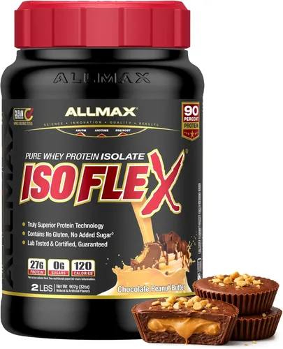 Miniatura 16 de ALLMAX Nutrition - ISOFLEX Polvo de Proteína de Suero, Proteína de Suero Aislada, 27g de Proteína, Pastel de Cumpleaños, 2 lb