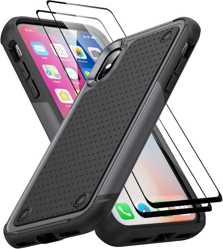 Miniatura 135 de Jeylly Funda para iPhone SE/Funda para iPhone 5S, Exterior de Plástico Duro que Absorbe Golpes + Interior de Silicona de Goma Defensor contra