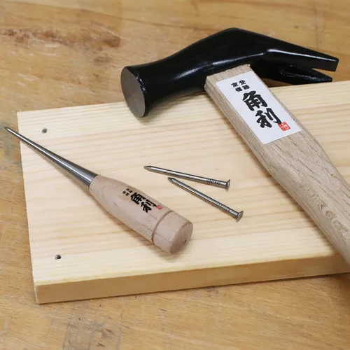 Miniatura 4 de KAKURI Martillo japonés de marco con mango de madera, 10 onzas, martillo de carpintero profesional para carpintería, acero al carbono japonés
