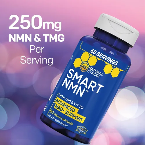 Miniatura 7 de NATURAL STACKS Paquete de suplemento Smart Ginkgo Biloba y Smart NMN - Soporte cerebral extra fuerte y apoyo NAD+* - 120 cápsulas totales
