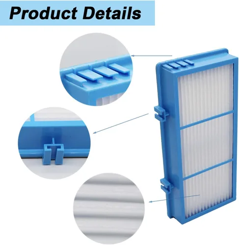 Miniatura 4 de Filtro de repuesto para Holmes Aer1 Series, piezas de repuesto # HAPF300AH-U4R, HAP242-NUC (4 filtros de repuesto + 8 prefiltros de refuerzo)