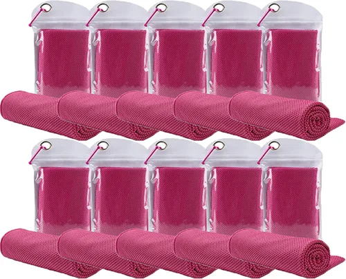 Miniatura 17 de Paquete de 10 toallas refrescantes de microfibra a granel, toalla de hielo de secado rápido, transpirable, toalla de sudor frío, toalla que se