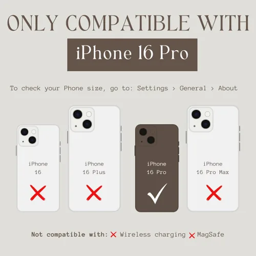 Miniatura 43 de Fundas Walli para iPhone 13, funda tipo cartera con soporte para tarjetas, elegante y moderna cubierta para mujeres, se ajusta al iPhone 13