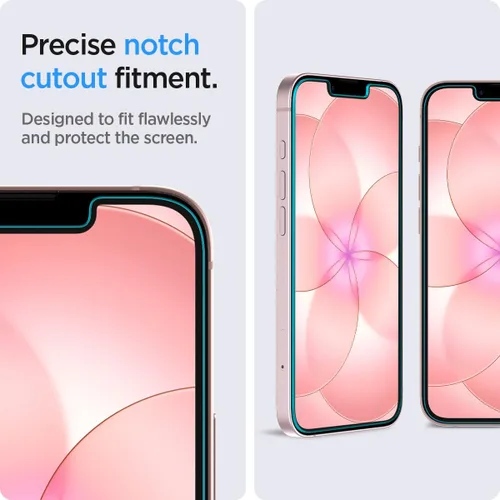 Miniatura 5 de Spigen Protector de pantalla de vidrio templado [GlasTR EZ FIT] diseñado para iPhone 14 / iPhone 13 Pro/iPhone 13 [2 unidades]