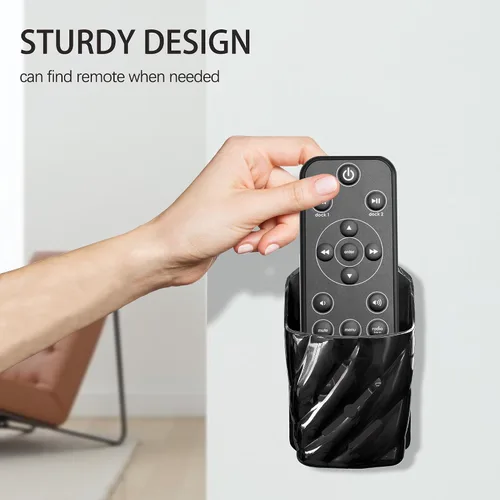 Miniatura 3 de Soporte de pared con control remoto, 6 unidades, elegante organizador remoto de plástico ABS, caja de almacenamiento para ventilador de TV, control