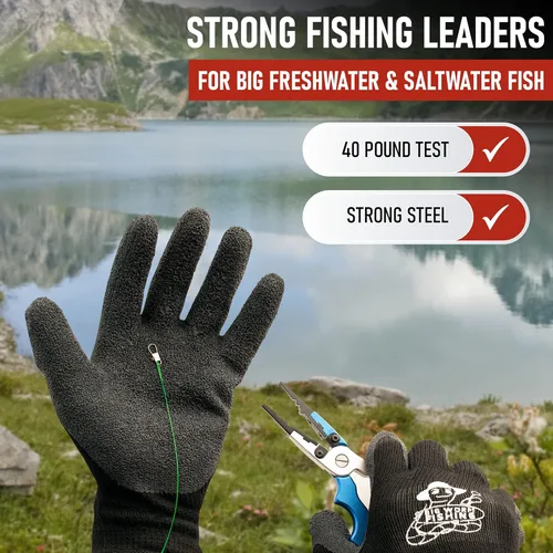 Miniatura 3 de Líderes de pesca con giros - Carpa - Lucio - Bagre - Muskie - Walleye - Bass - Caballa - Pargo