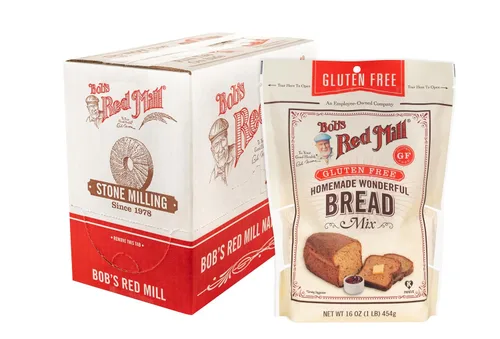 Bob's Red Mill Maravillosa mezcla de pan casera sin gluten, 16 onzas (paquete de 4) - Sin gluten, Kosher