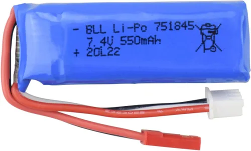 sea jump Batería de litio de 7.4V 550mAh para wltoys K969 K979 K989 K999 P929 P939 284131 Accesorios de coche RC de alta velocidad Batería de litio