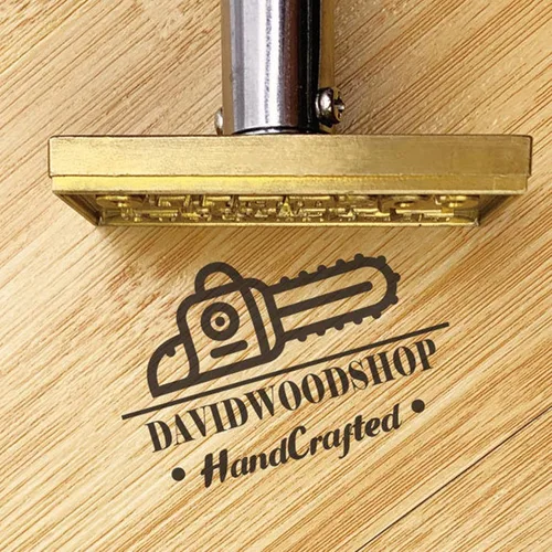 Plancha eléctrica personalizada de madera, sello de madera personalizable, logotipo del día de la madre, regalo para carpintería y cuero, hierro de