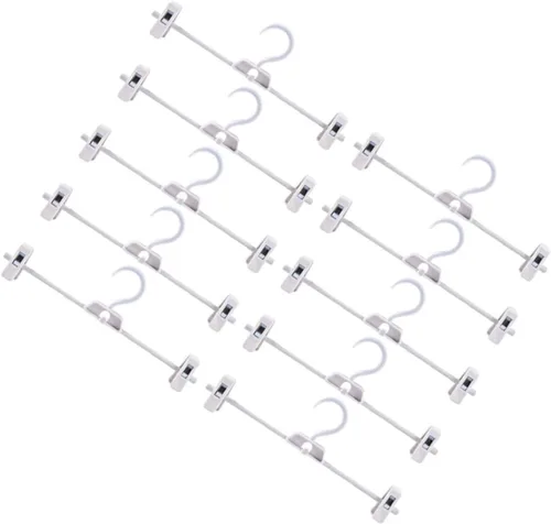 Housoutil Perchas para pantalones para faldas, colgador de corbatas, colgador de trajes, perchas con clip para colgar colgadores, colgadores de
