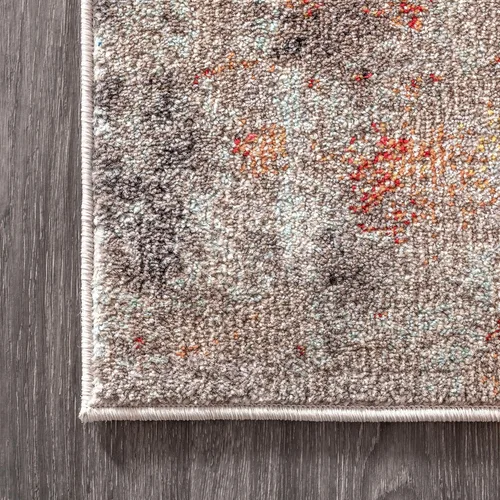 Miniatura 8 de JONATHAN Y Alfombra de Área Interior Abstracta Moderna Vintage Crema/Naranja, 5x8, POP Contemporáneo, Transicional, Fácil Limpieza para Sala