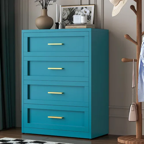 Miniatura 11 de LCAOPC Cómoda metálica negra de 3 cajones para dormitorio, cómoda ancha para armario, cómoda de metal, cómoda y cómoda para sala de estar, pasillo