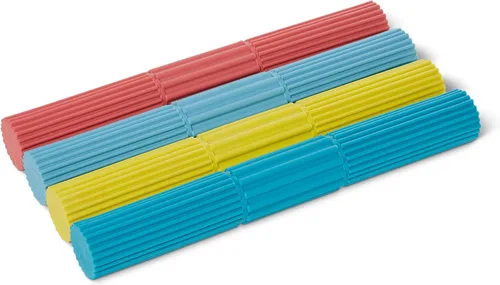 Amazon Basics Juego de 4 barras de resistencia flexibles, barras de ejercicio para fortalecer la muñeca y el antebrazo para entrenamiento de