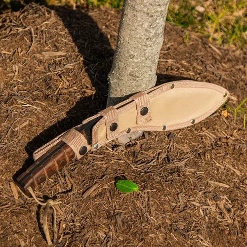 Miniatura 5 de ESEE Cuchillos EXPAT Jaraca Kukri Machete - Funda Cordura - Mango de Madera de Nogal