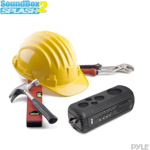 Miniatura 6 de Pyle Sound Box Splash - Altavoz portátil deportivo, inalámbrico, resistente al agua, compatible con Bluetooth, audio estéreo con conector de entrada
