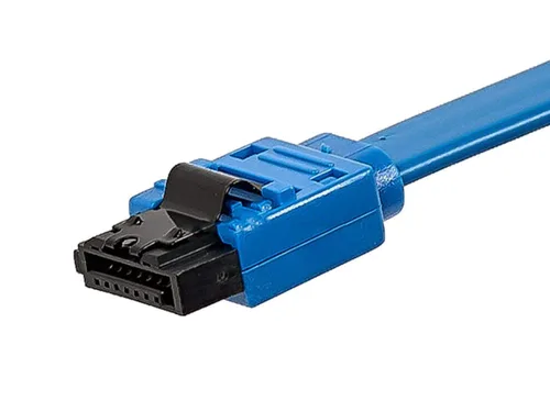 Miniatura 3 de Monoprice Cable SATA III 6Gbps SATA 3 – 1.5 pies azul (paquete de 10) con pestillo de bloqueo Inchg – Compatible con HDD, SSD, unidad de CD
