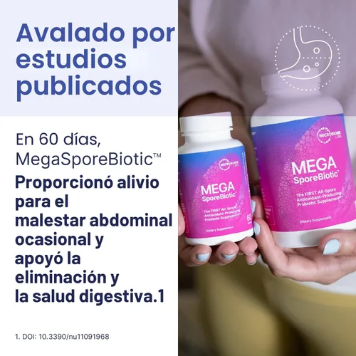 Miniatura 3 de Microbiome Labs MegaSporeBiotic Probióticos para mujeres y hombres, probióticos a base de esporas para la salud intestinal y el apoyo digestivo