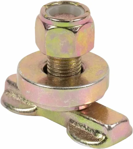 Miniatura 6 de Mytee Products Paquete de 10 pernos roscados de doble orejeta en L – Puntos de anclaje resistentes en L, WLL #1833 lbs – Anclaje de amarre para riel