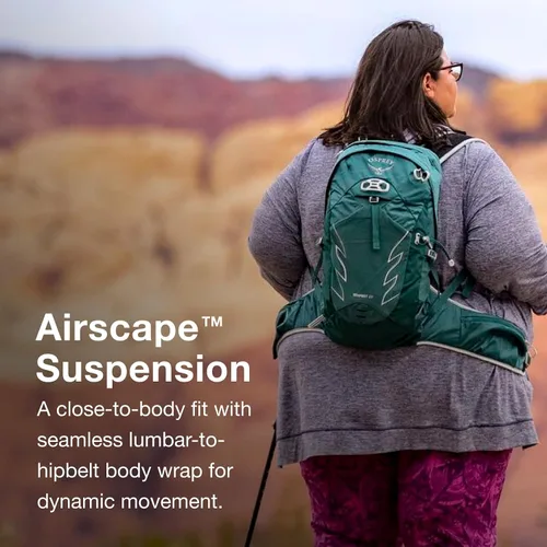 Miniatura 4 de Osprey Mochila de senderismo Tempest para mujer, verde, (Jasper Green), Mochila de senderismo Tempest